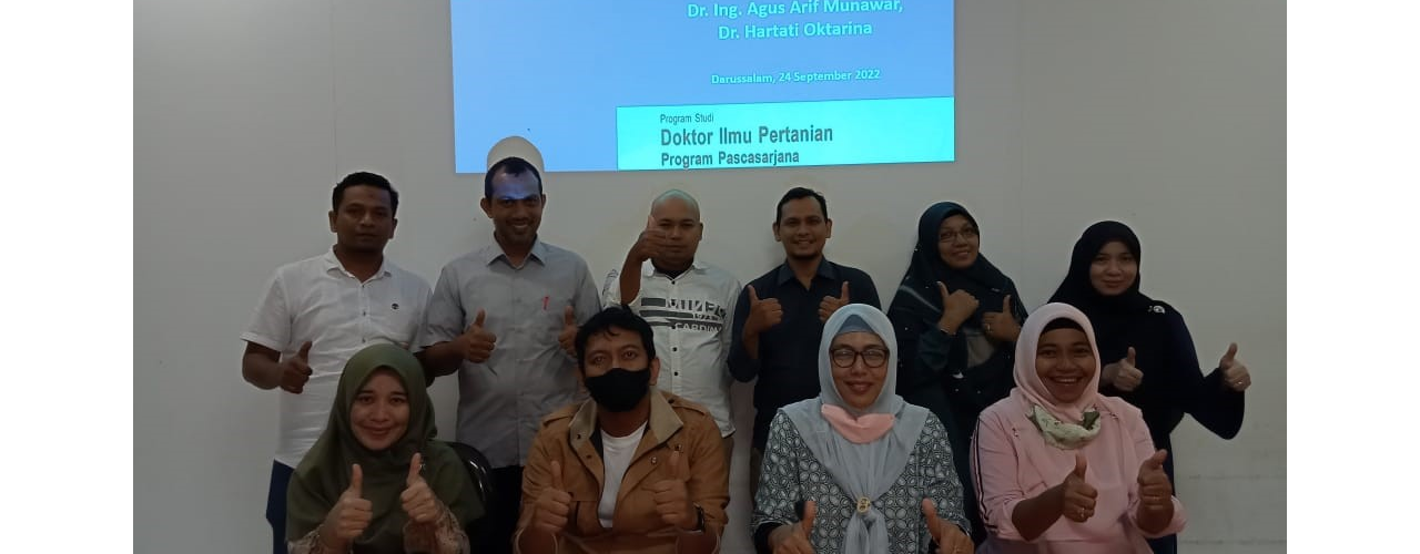 Workshop dan coaching penulisan artikel ilmiah Mahasiswa Program Doktor Ilmu Pertanian  Pascasarjana Universitas Syiah Kuala