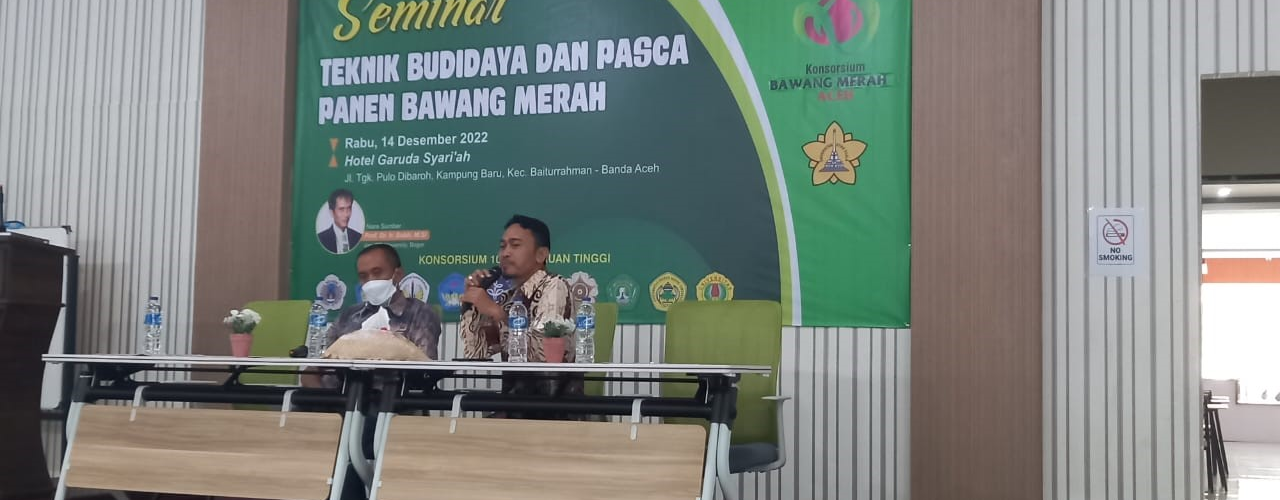 Program Doktor Ilmu Pertanian, PPS USK Kerjasama Dengan Konsorsium Bawang Merah Aceh Melaksanakan Seminar Budidaya Bawang Merah dan Teknik Pasca Panen