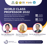 World Class Professor 2022 - Workshop