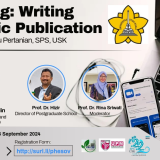 Workshop Coaching: Writing Scientific Publication pada Program Studi Doktor Ilmu Pertanian Sekolah Pascasarjana Universitas Syiah Kuala, Bersama Narasumber Prof Anjas Asmara bin Samsudin dari Universiti Putra Malaysia (UPM).